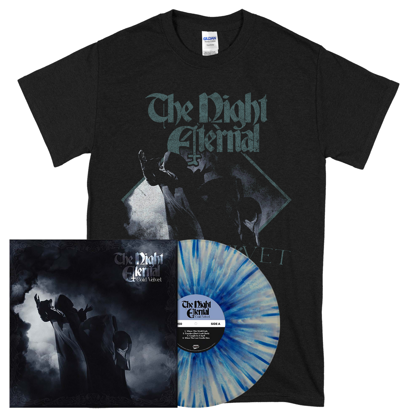 Cold Velvet | Light Grey Blue Splatter Vinyl Bundle